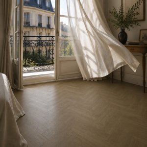Quartz Parquet English Herringbone Karelian Oak