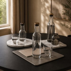 Dishes decor set MENU Bottle Carafe by Norm