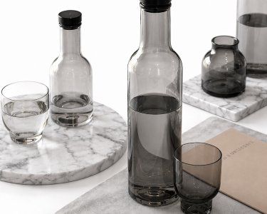 Dishes decor set MENU Bottle Carafe by Norm
