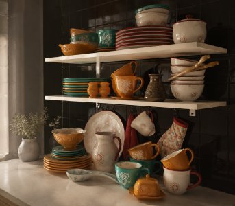 A set of dishes Elan Gallery