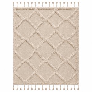 nuLOOM Raised Ogee Trellis Nursery Area Rug