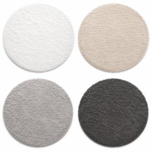 nuLoom Shaggy Area Round Rug (4 colors)