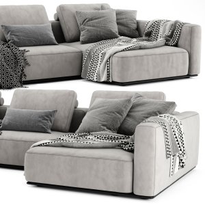 Poliform Westside Chaise Longue Sofa