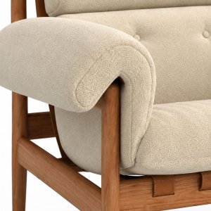 Otis Armchair Italian Boucle Mushroom Soho Home