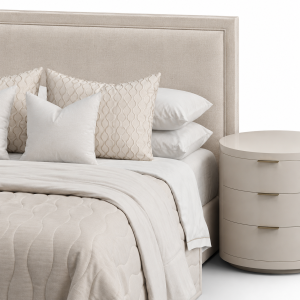 Rectangular Headboard Bed by FISCHER FURNITURE