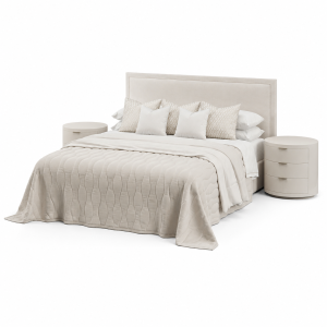 Rectangular Headboard Bed by FISCHER FURNITURE