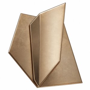 Irregular 3D Abstract Golden Wall Hanging Home Metal Wall Decoration