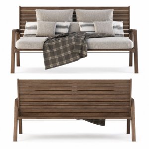 Mary wooden garden loveseat MR50 by Bpoint Design