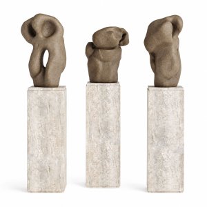 Abstract Ceramic art pedestal