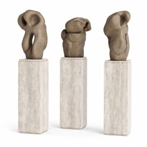 Abstract Ceramic art pedestal