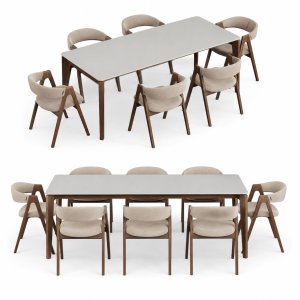 Angel Cerda Nogal Dublin Dining set
