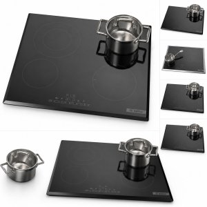 Set of Bosch hobs with cookware 002