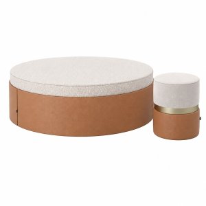 Jason & Edson Poufs by Laskasas
