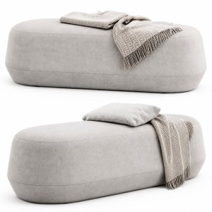 Oval bench Mariner by Canvas and Sasson