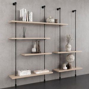 Minimal Shelves With Decorative Objects