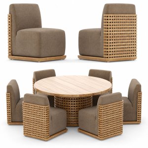 RH Trelica round table chair