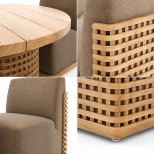 RH Trelica round table chair
