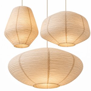 Rice Paper Lampshade by The Forest & Co