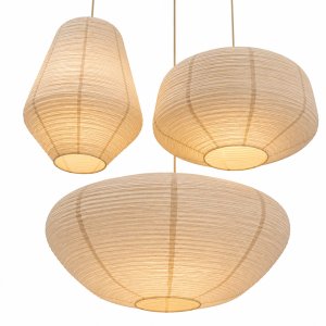 Rice Paper Lampshade by The Forest & Co