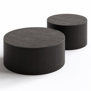 Roller Max Round Storage Coffee Table ETHNICRAFT