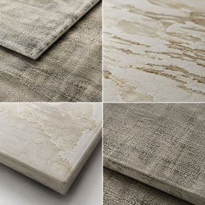 Set of 4 rugs from Luxdeco Blade and Balfour series